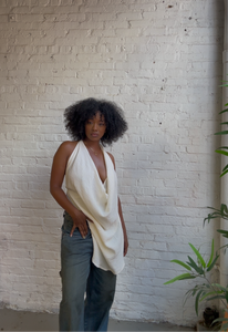 Oversized Cowl-neck Tank