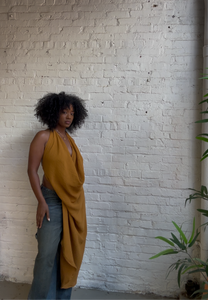 Oversized Cowl-neck Tank