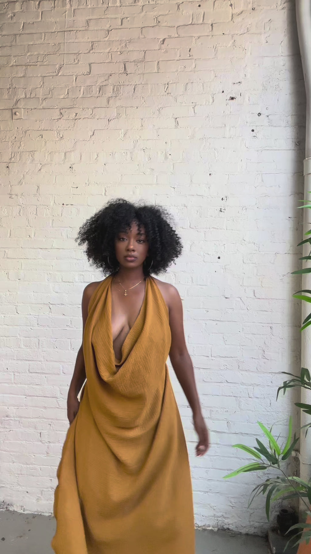 Oversized Cowl-neck Tank